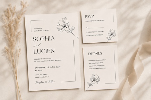 Editable Wedding Invitation Template