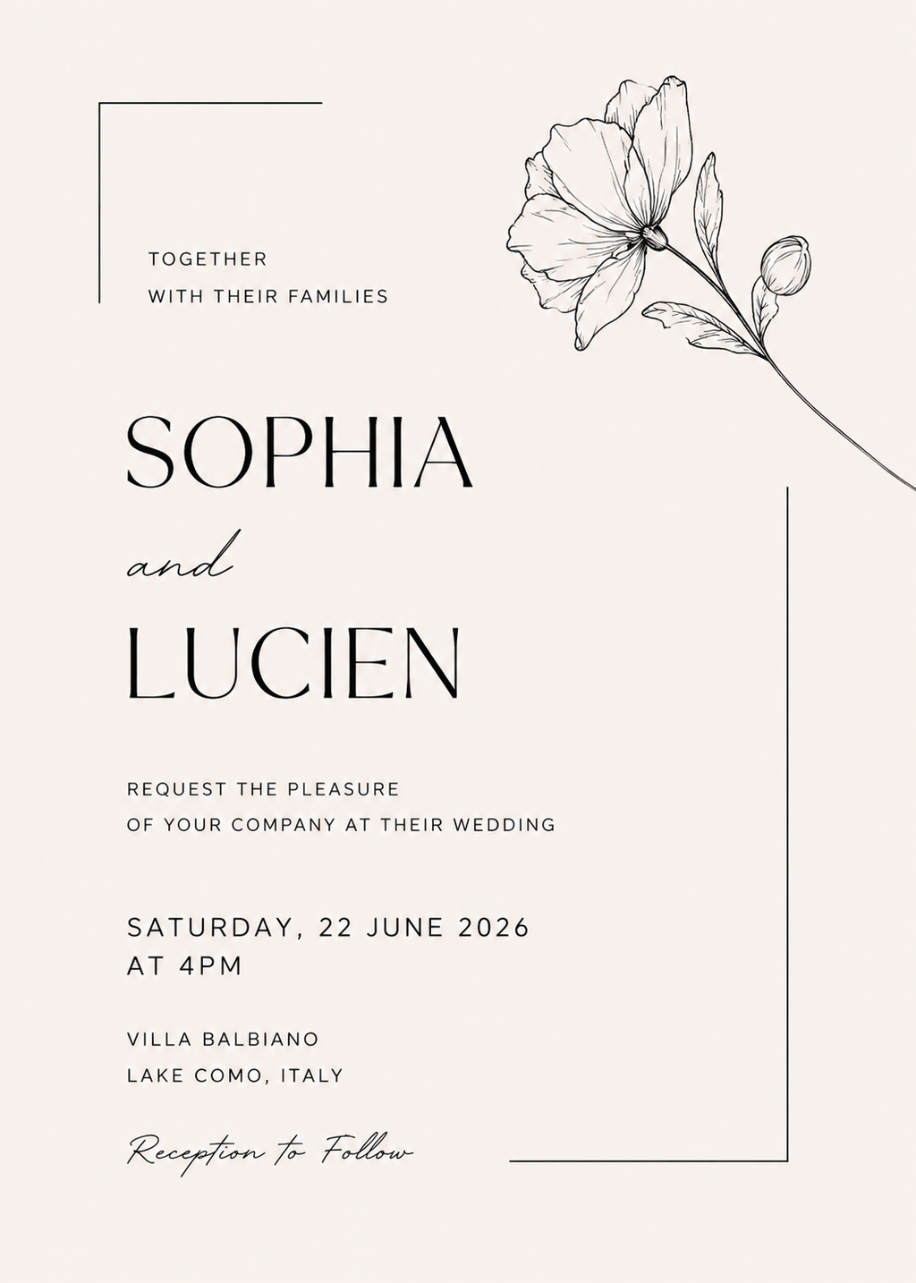 Editable Wedding Invitation Template