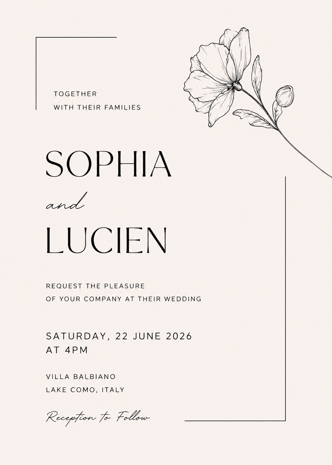 Editable Wedding Invitation Template