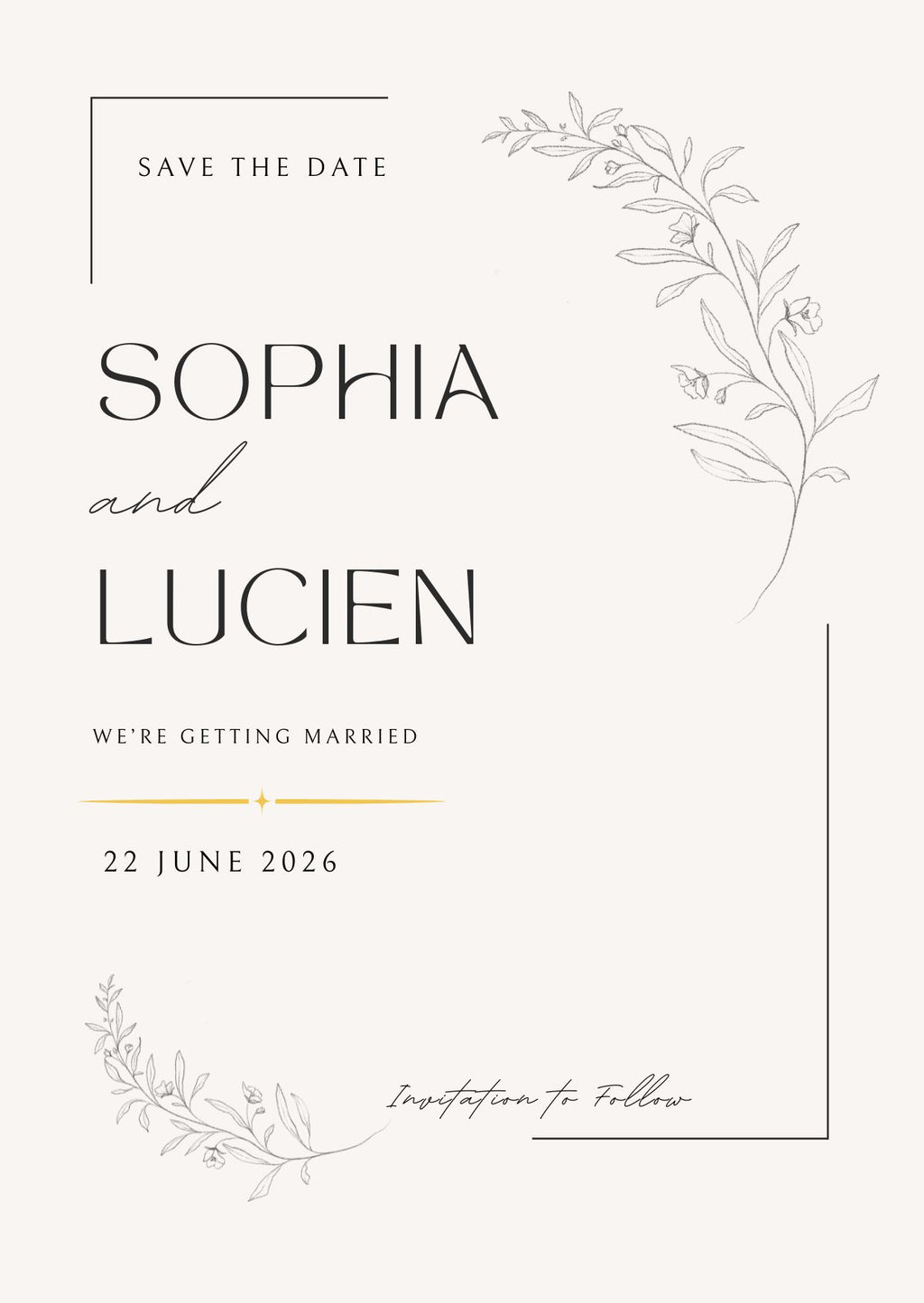 Editable Save the Date Template